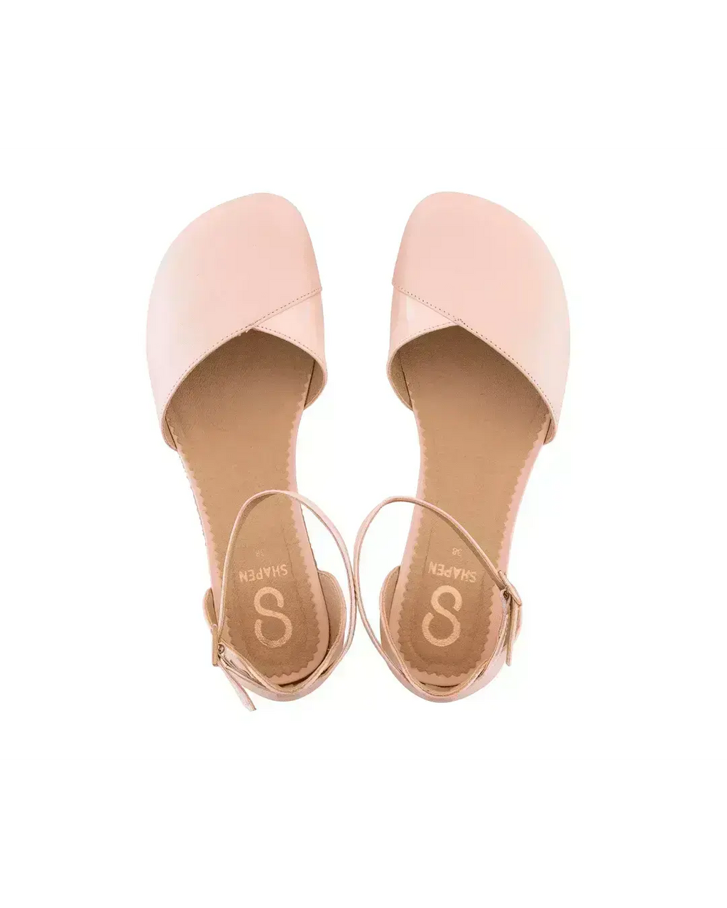 Shapen – Poppy Rose - Bailarinas abiertas barefoot rosas para mujer
