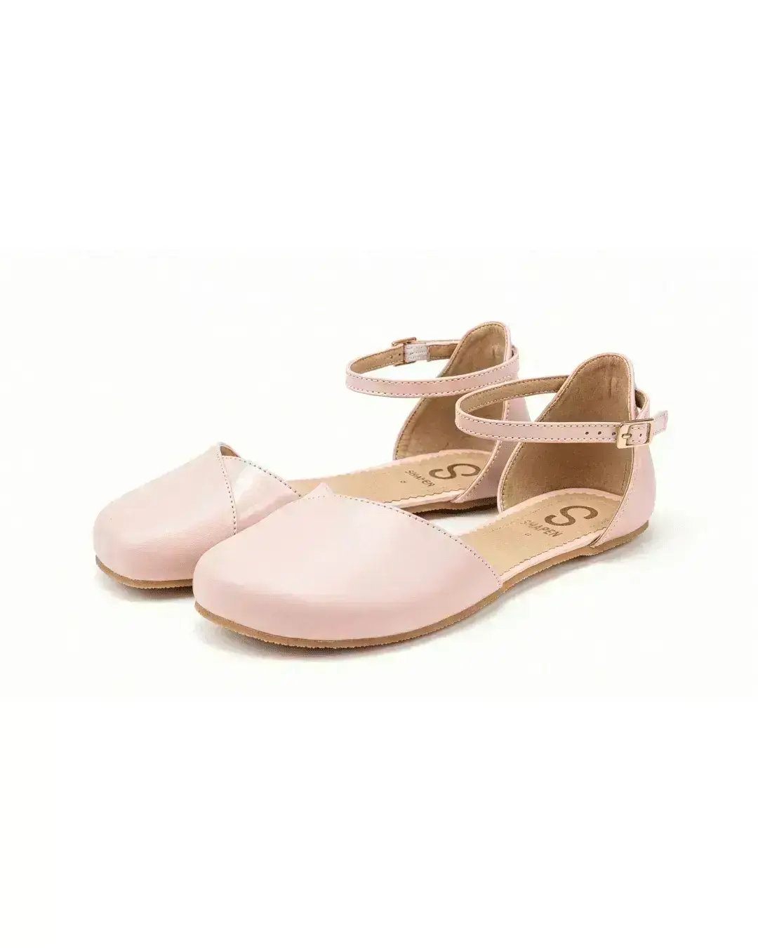 Shapen – Poppy Rose - Bailarinas abiertas barefoot rosas para mujer