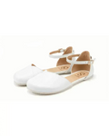 Shapen – Poppy White - Bailarinas abiertas barefoot blancas para mujer