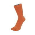 TOETOE - Chaussettes à doigts mi-mollet - Tailles 35-46 - Orange