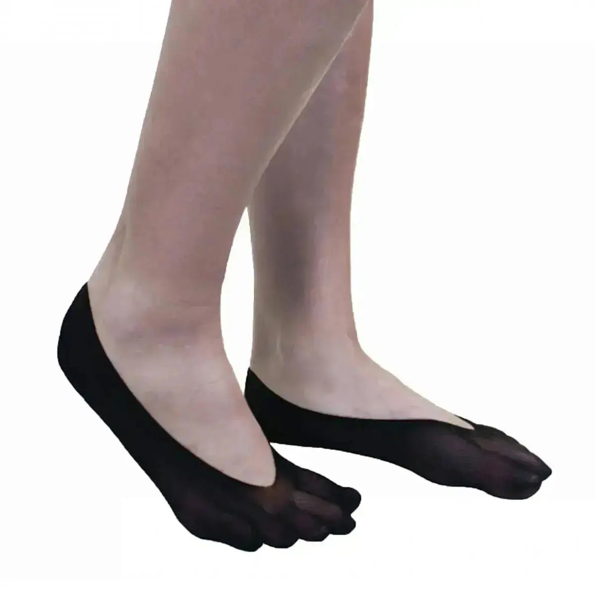 TOETOE - Pinkies de Dedos de Nylon Black - Unitalla - EU 35-42