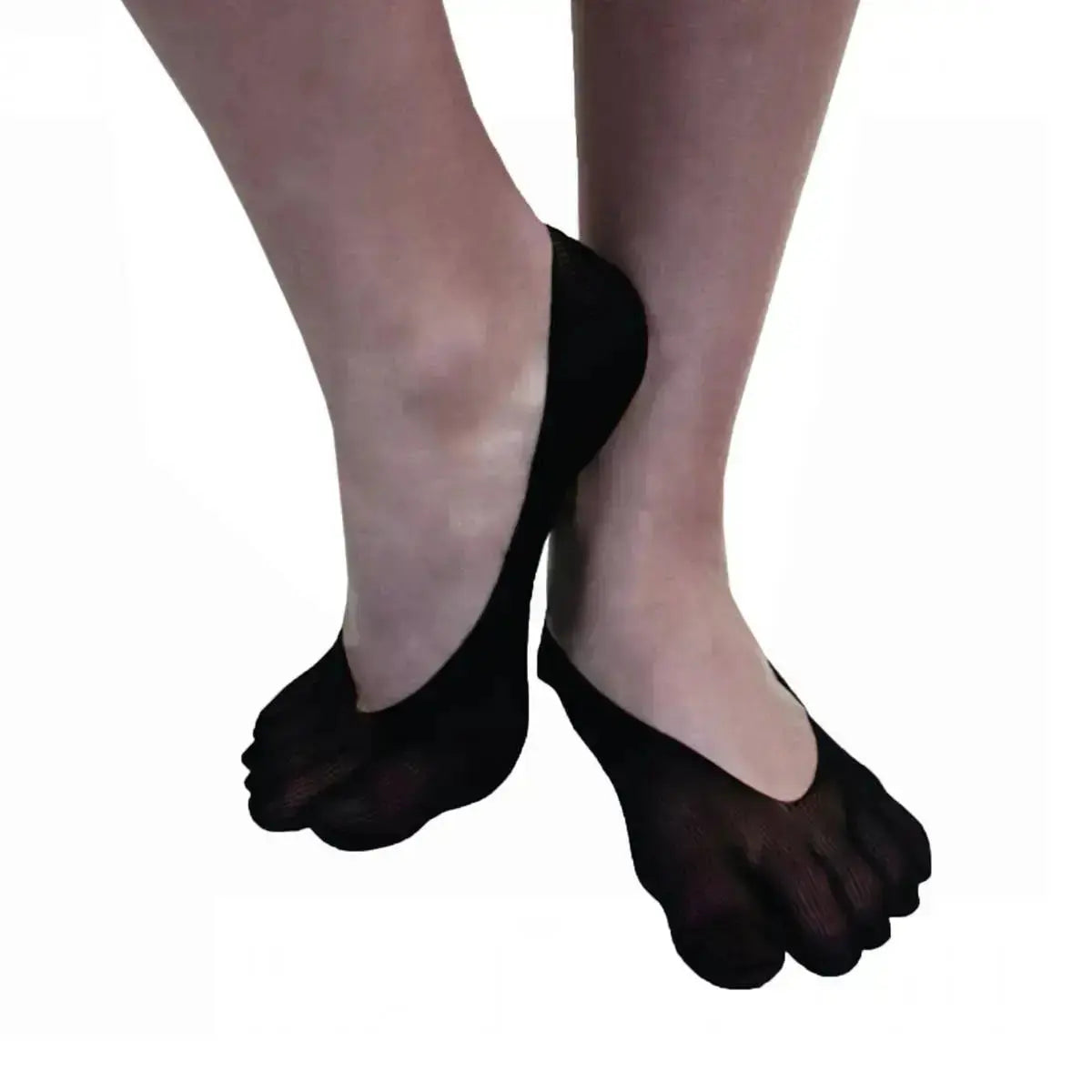 TOETOE - Pinkies de Dedos de Nylon Black - Unitalla - EU 35-42