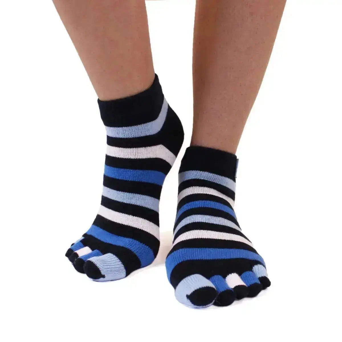TOETOE - calcetines cortos de dedos - tallas 35-46 / Striped Denim
