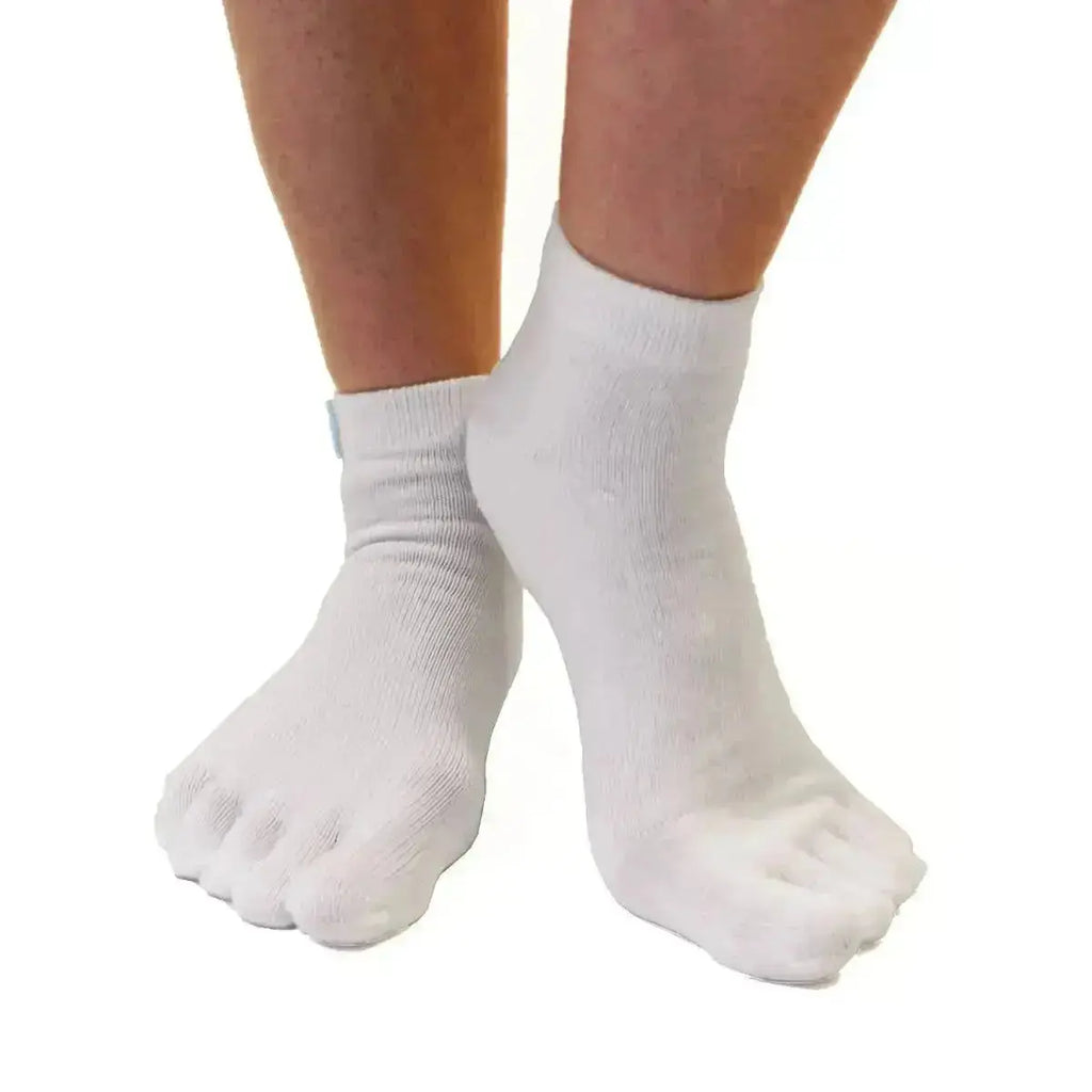 TOETOE - calcetines cortos de dedos - tallas 35-46 / White