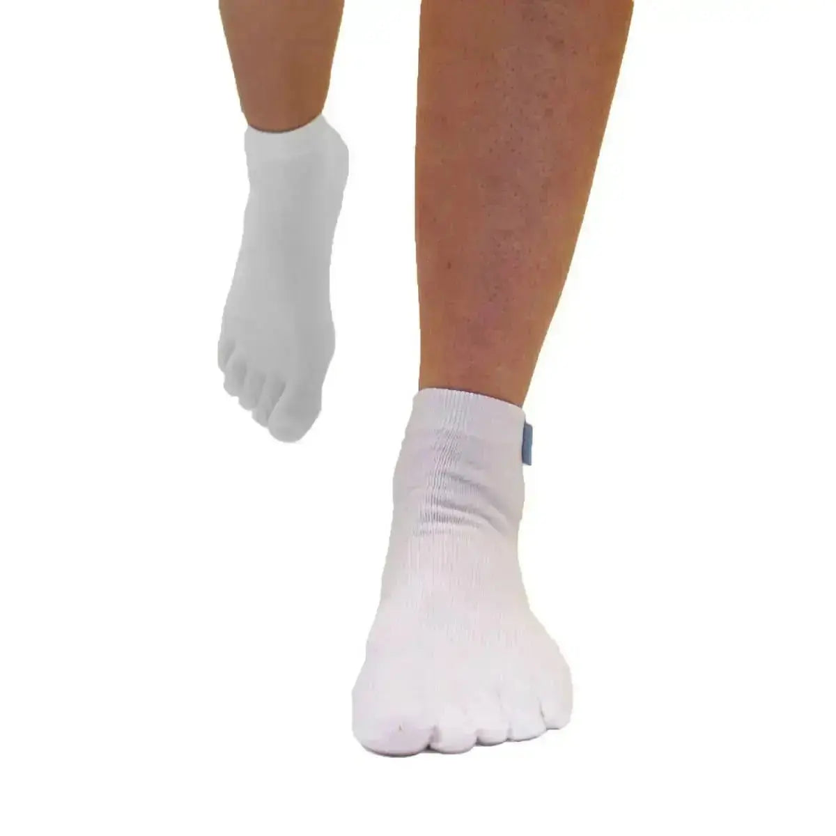 TOETOE - chaussettes courtes à doigts - tailles 35-46 / Blanc
