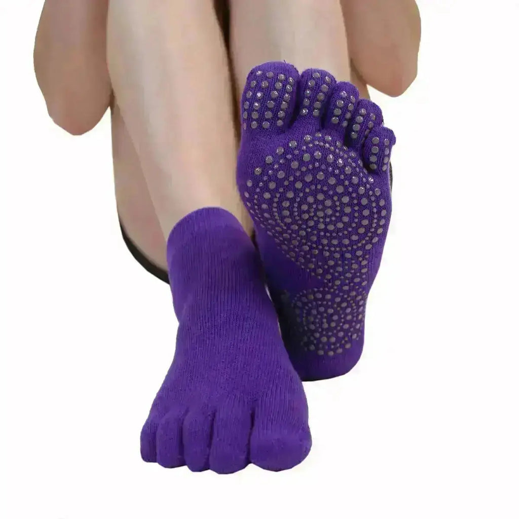 TOETOE - calcetines de dedos para yoga y pilates - Purple