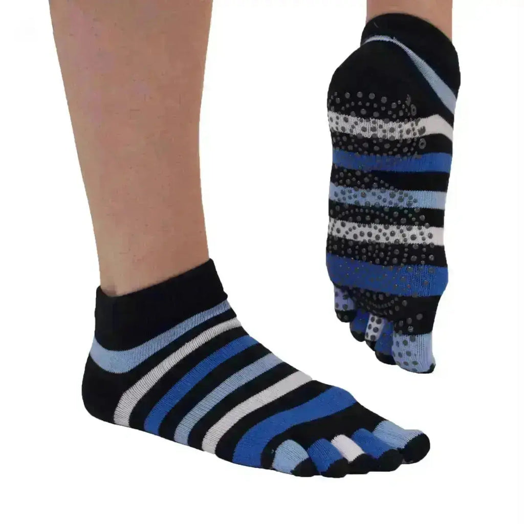 TOETOE - calcetines de dedos para yoga y pilates - Tallas 35-38 / Denim