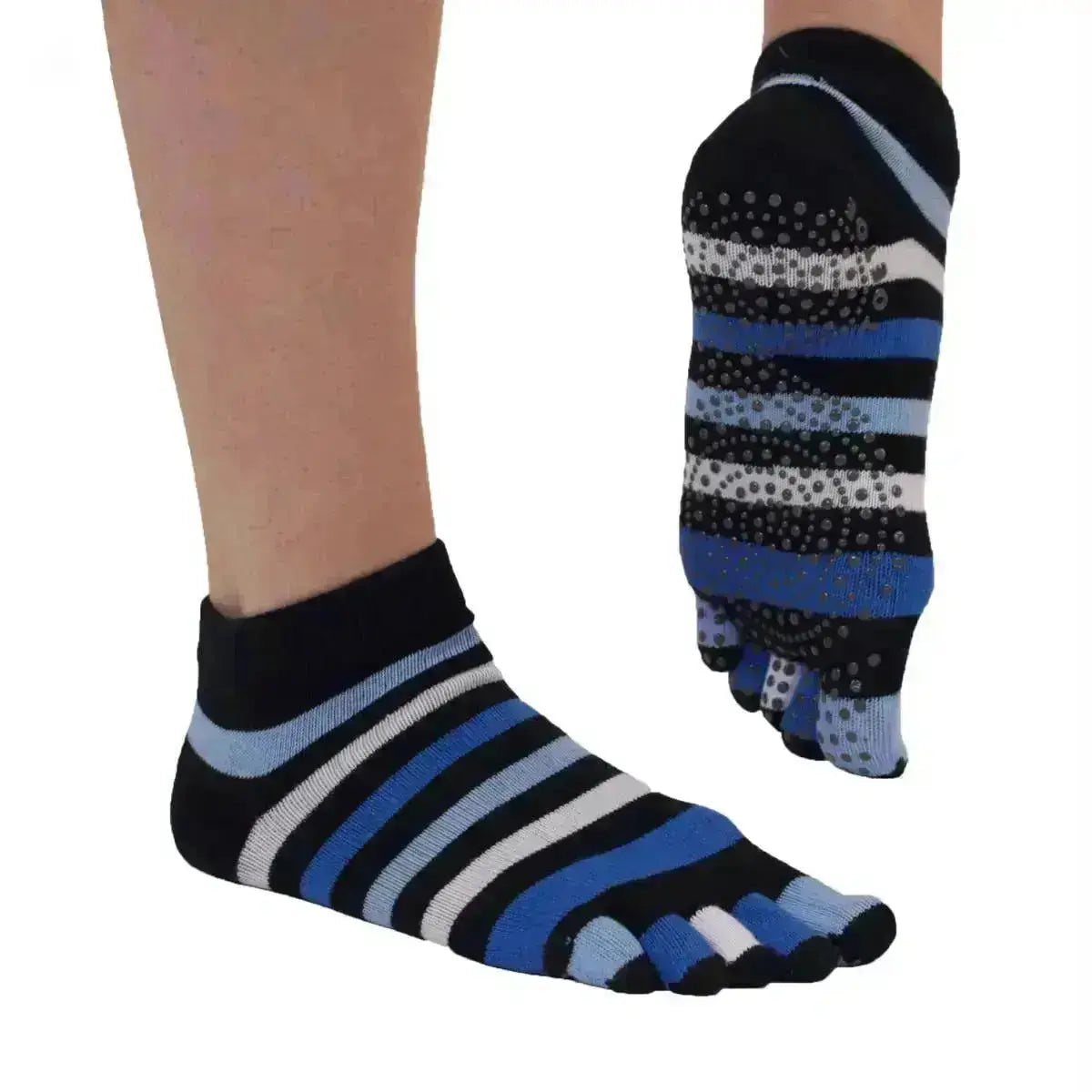 TOETOE - calcetines de dedos para yoga y pilates - Tallas 35-38 / Denim
