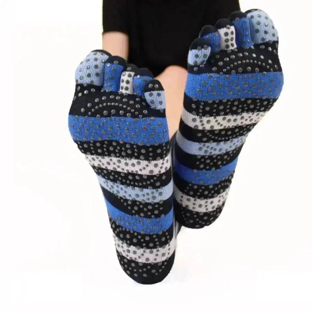 TOETOE - calcetines de dedos para yoga y pilates - Tallas 35-38 / Denim
