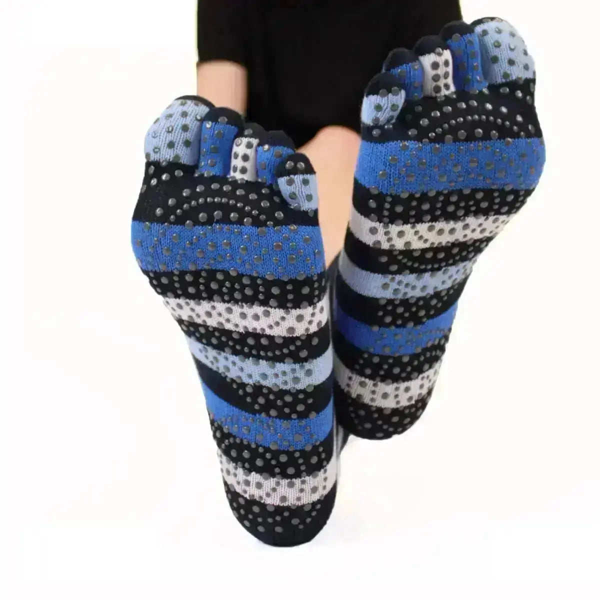 TOETOE - calcetines de dedos para yoga y pilates - Tallas 35-38 / Denim