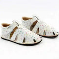 Tikki (Lang.S Barefoot) - Aranya Confetti - Sandalias Barefoot de Cuero infantiles blanco