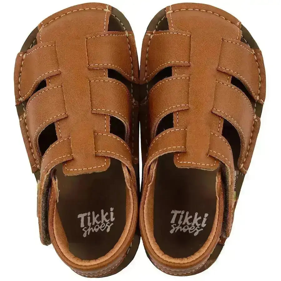 Tikki (Lang.S Barefoot) - Lasta Terra - Sandalias Barefoot de Cuero infantiles marrón