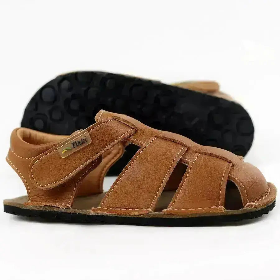 Tikki (Lang.S Barefoot) - Lasta Terra - Sandalias Barefoot de Cuero infantiles marrón