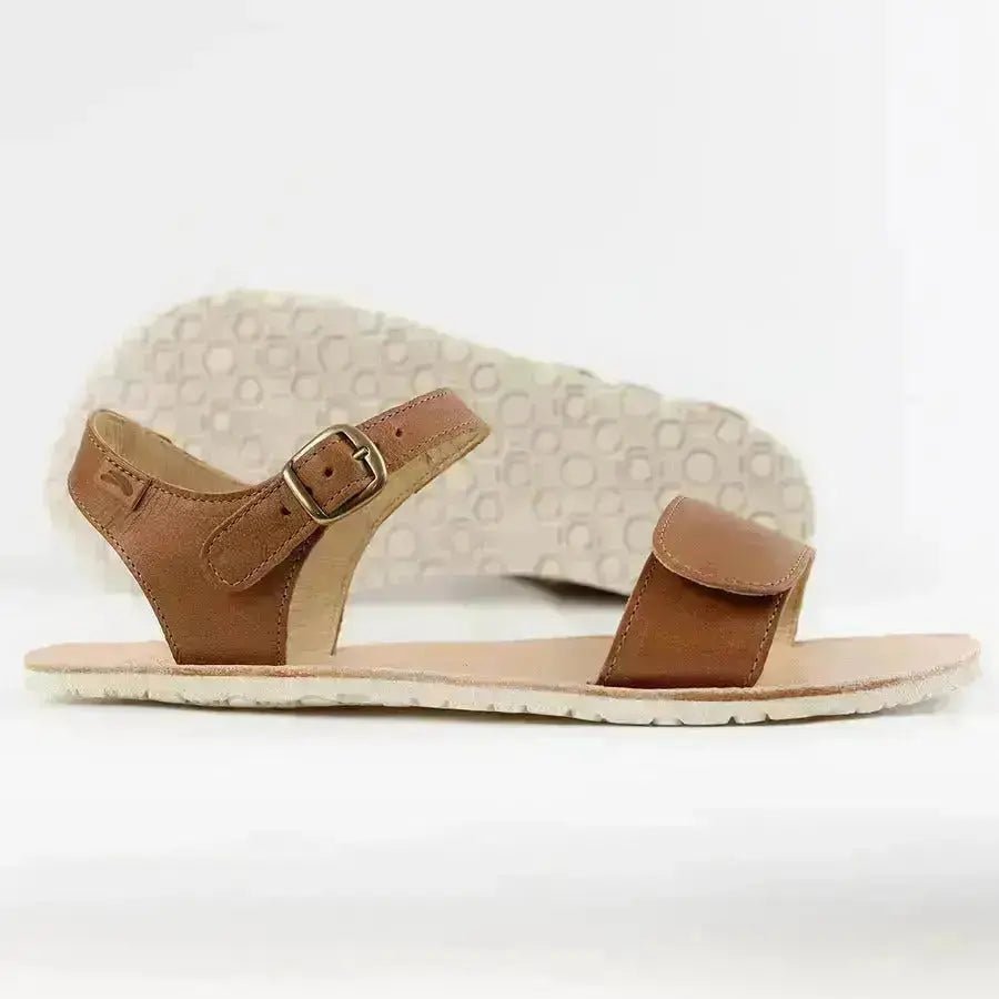 Tikki (Lang.S Barefoot) - Vibe Cream - Sandalias barefoot marrones para mujer