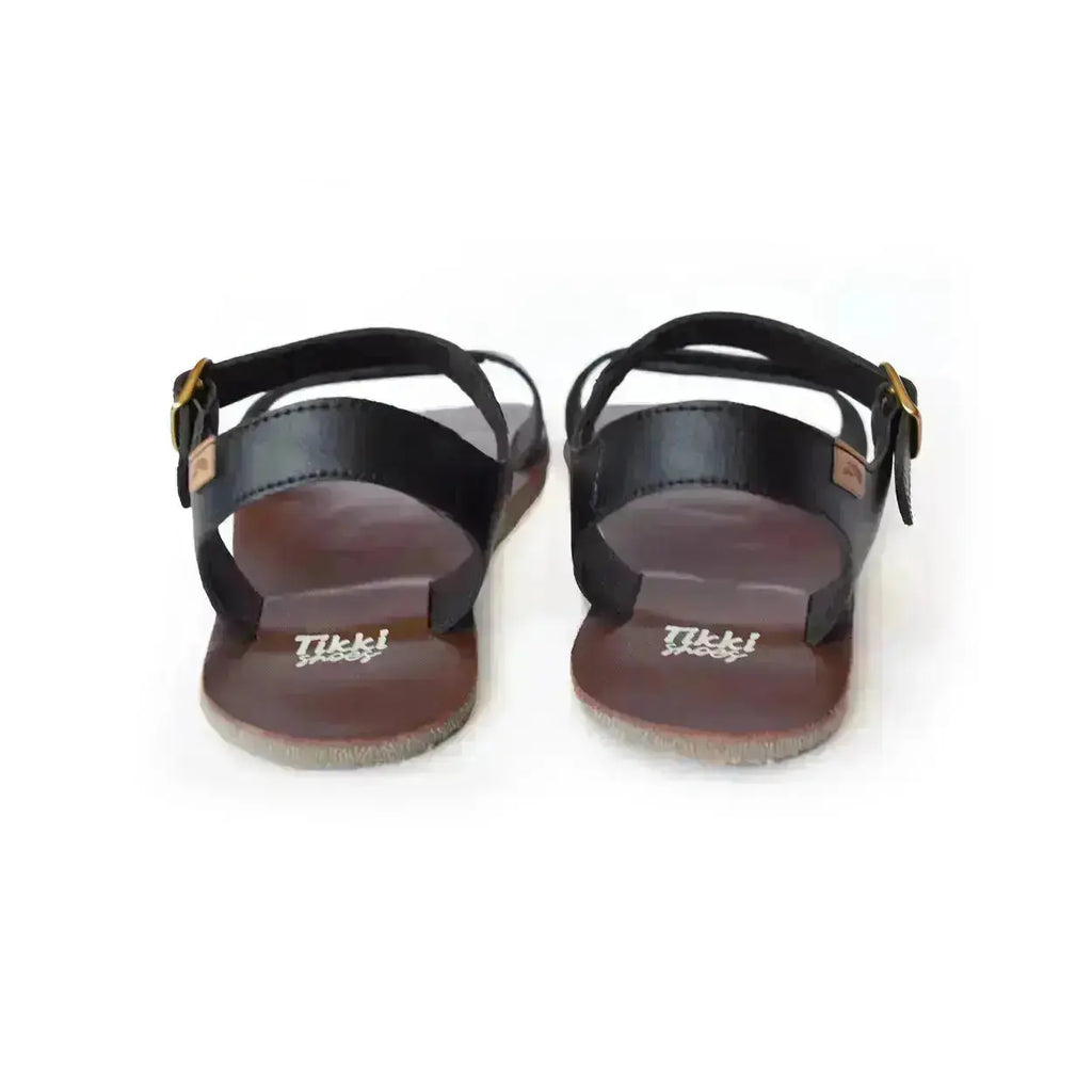 Tikki (Lang.S Barefoot) - Vibe Onyx - Sandalias barefoot Veganas negras para mujer