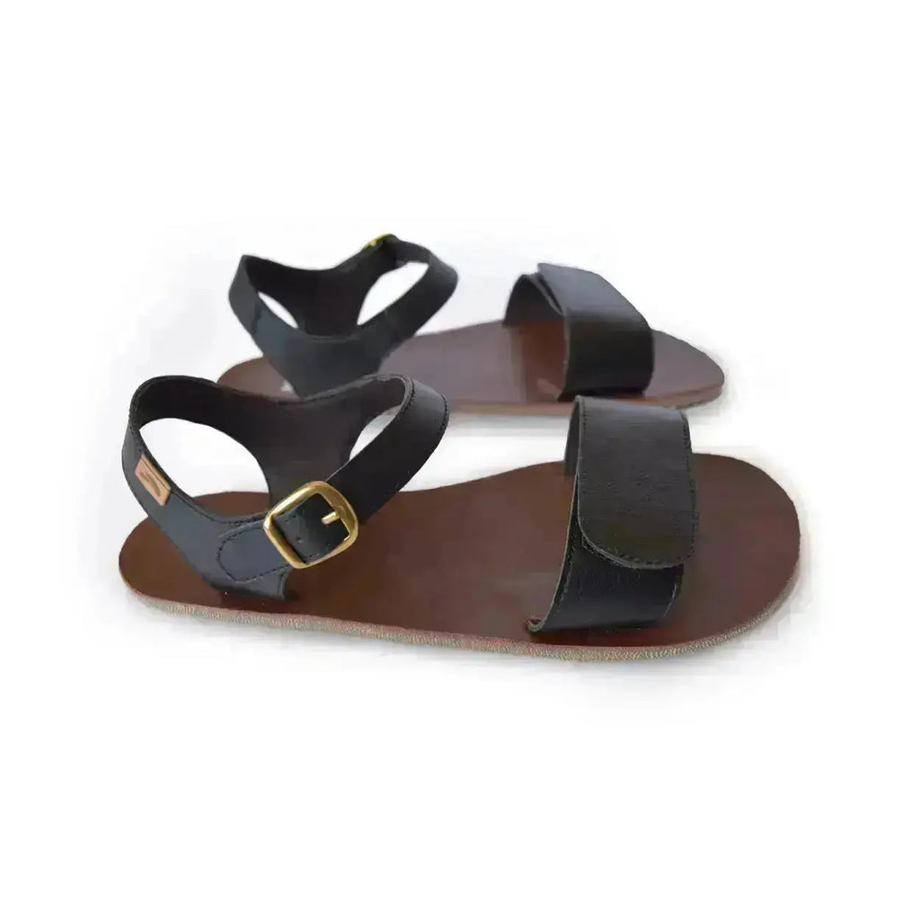 Tikki (Lang.S Barefoot) - Vibe Onyx - Sandalias barefoot Veganas negras para mujer