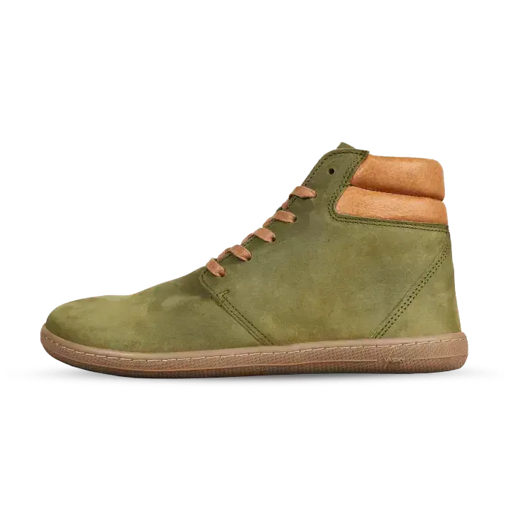 Vasky - Terry High Green - Botines barefoot otoñales