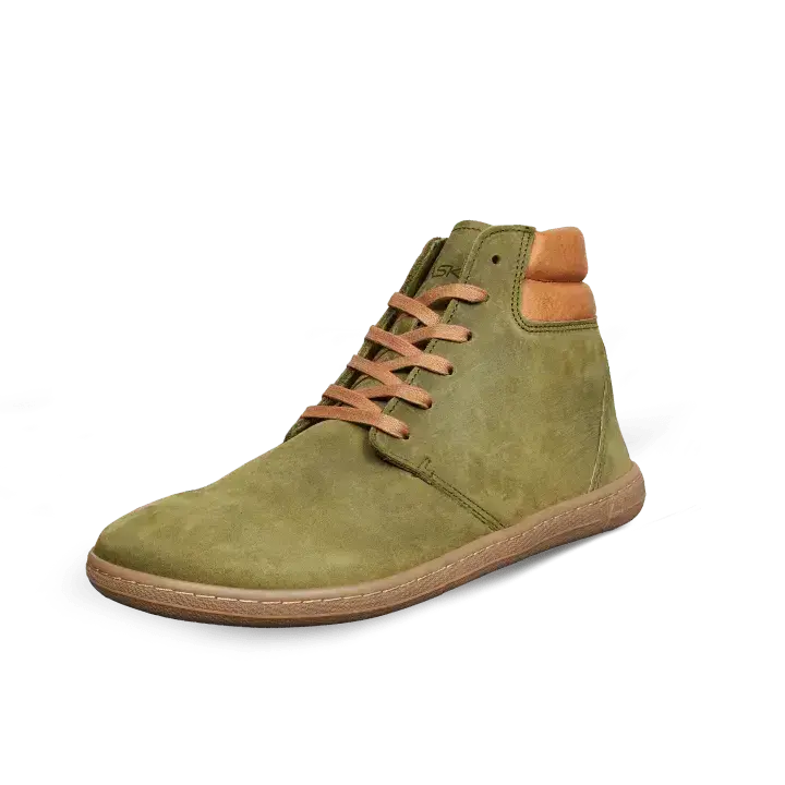 Vasky - Terry High Green - Botines barefoot otoñales