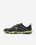Vibram FiveFingers V-Run Black/Yellow - Zapatillas Barefoot de hombre para running y entrenamiento
