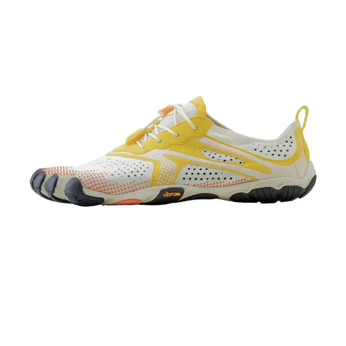 Vibram FiveFingers V-Run Ivory/Yellow - Zapatillas Barefoot de hombre para running y entrenamiento