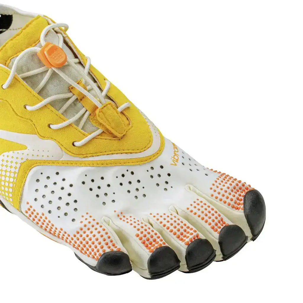 Vibram FiveFingers V-Run Ivory/Yellow - Zapatillas Barefoot de hombre para running y entrenamiento