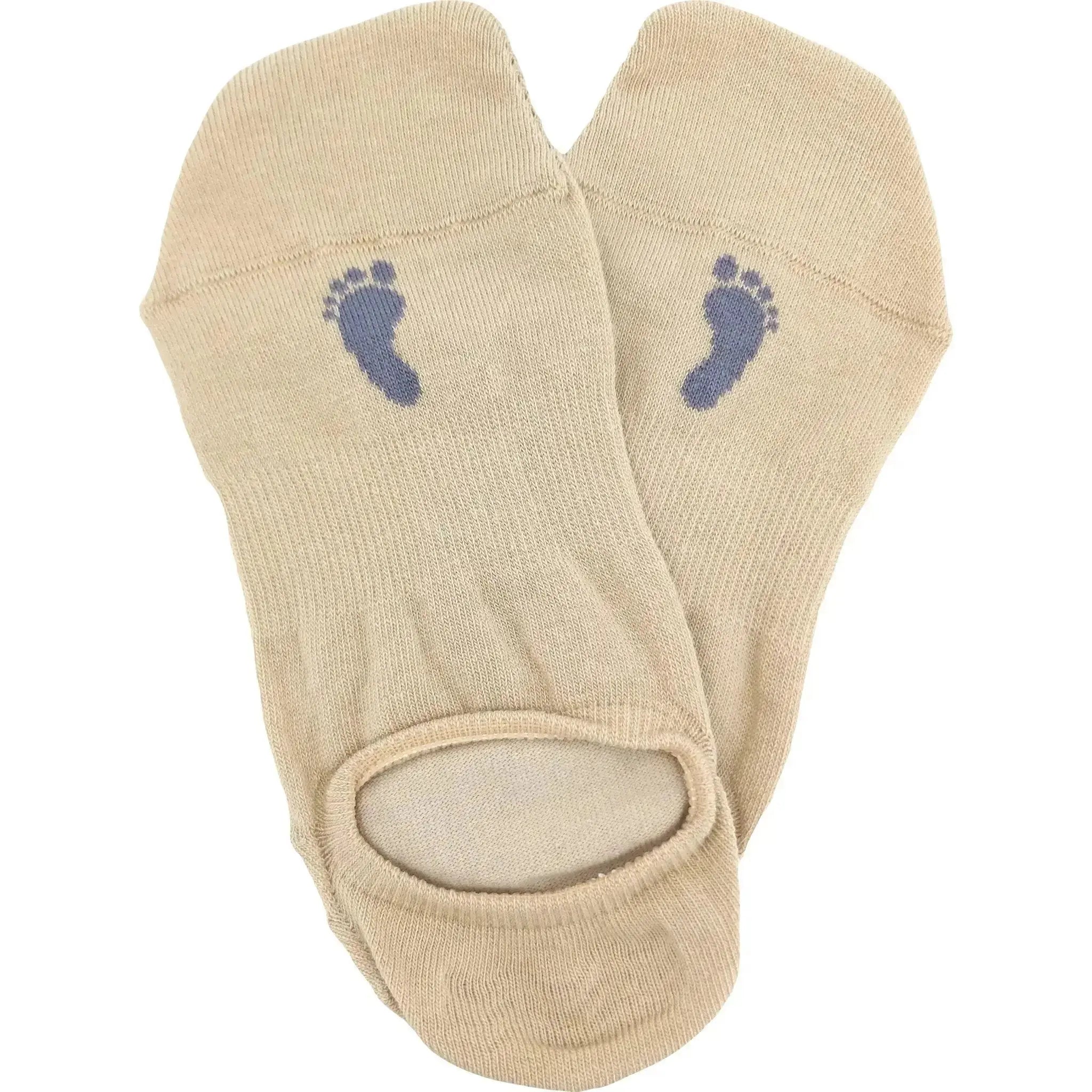 VoXX barefoot sneaker invisible beige - calcetines barefoot invisibles