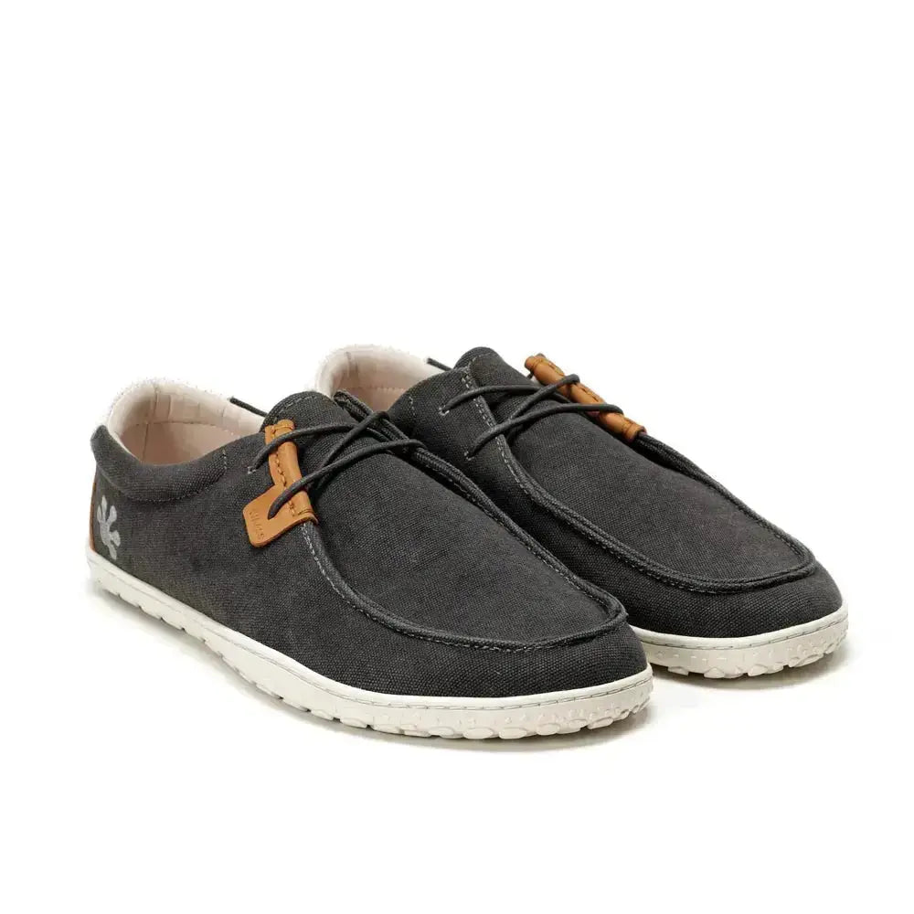 WAALS - Anthracite Atacama - Mocassins "wallabee" barefoot