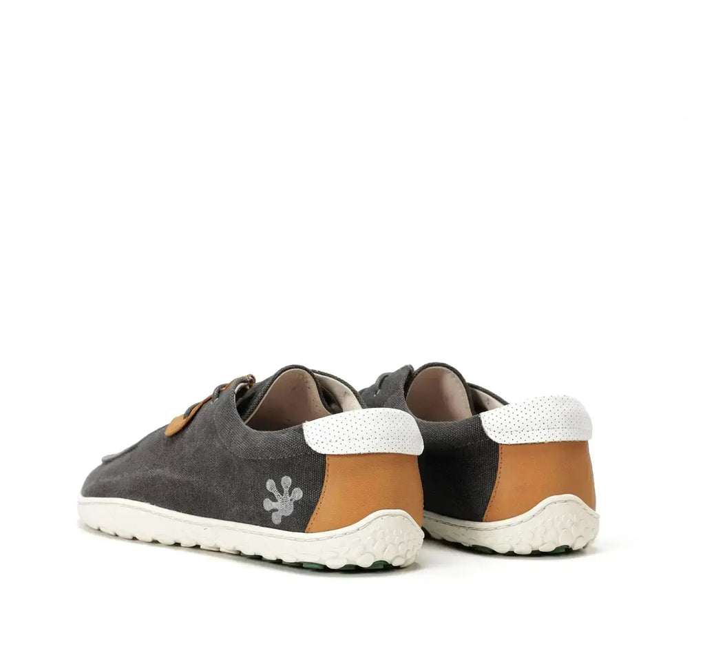 WAALS - Anthracite Atacama - Mocassins "wallabee" barefoot