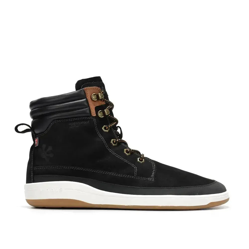 WAALS - Vadso Antracita - Botas barefoot térmicas con Primaloft