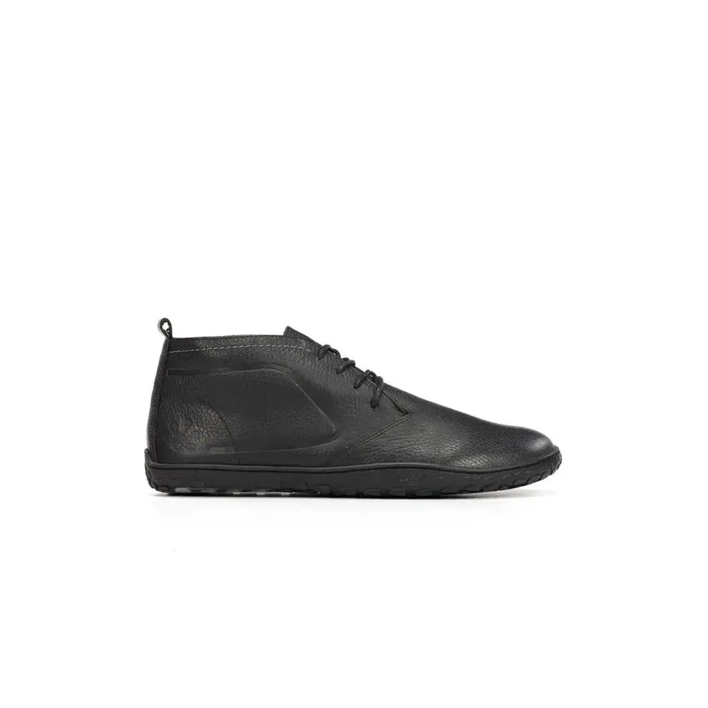 WAALS - Vantaa Negro - Botines barefoot de piel artesana