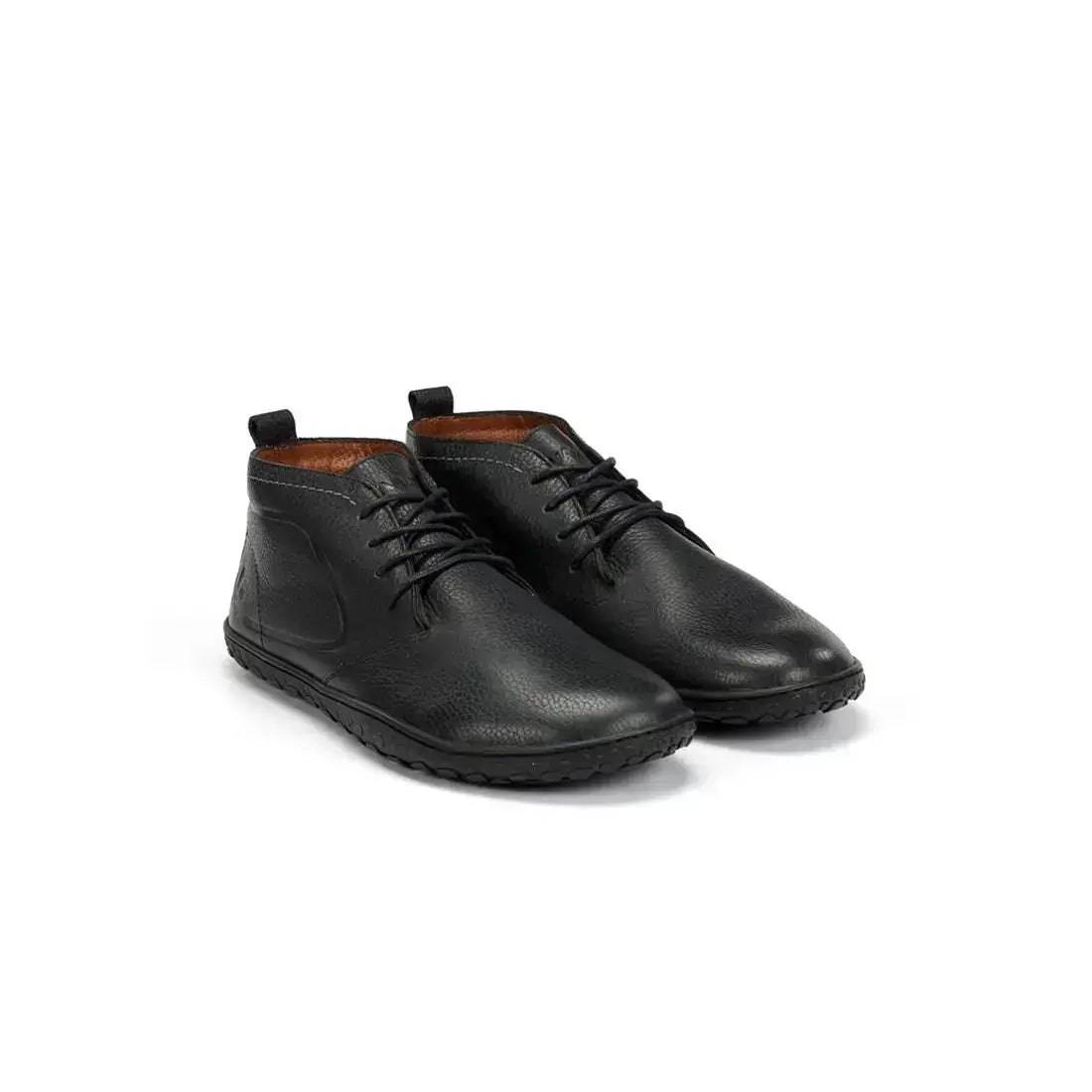 WAALS - Vantaa Negro - Botines barefoot de piel artesana
