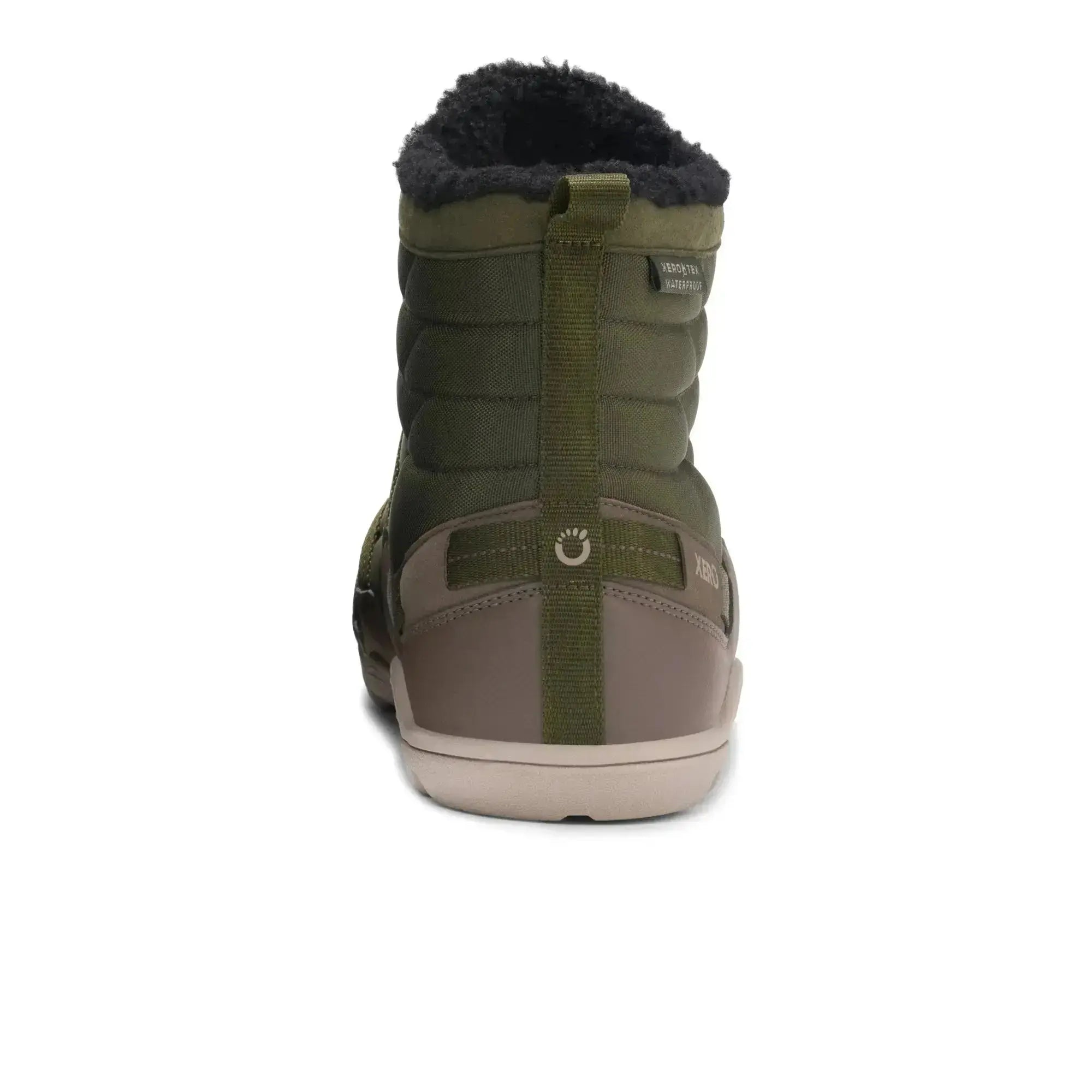 Xero Shoes - Alpine Army Green Men - Botas de senderismo invernales barefoot verdes para hombre