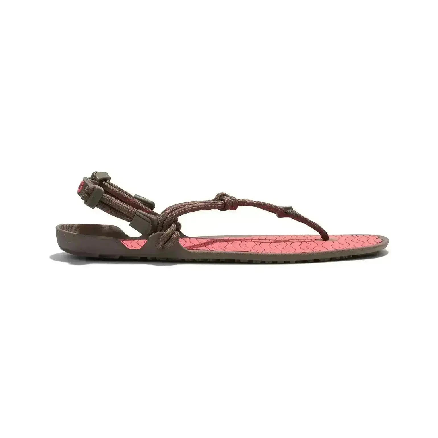 Xero Shoes - Aqua Cloud - Women Morel / Sunset Coral - Sandalias deportivas barefoot marrones para mujer