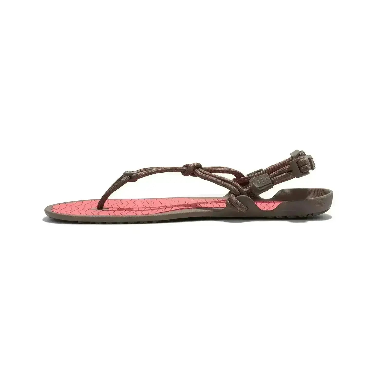 Xero Shoes - Aqua Cloud - Women Morel / Sunset Coral - Sandalias deportivas barefoot marrones para mujer