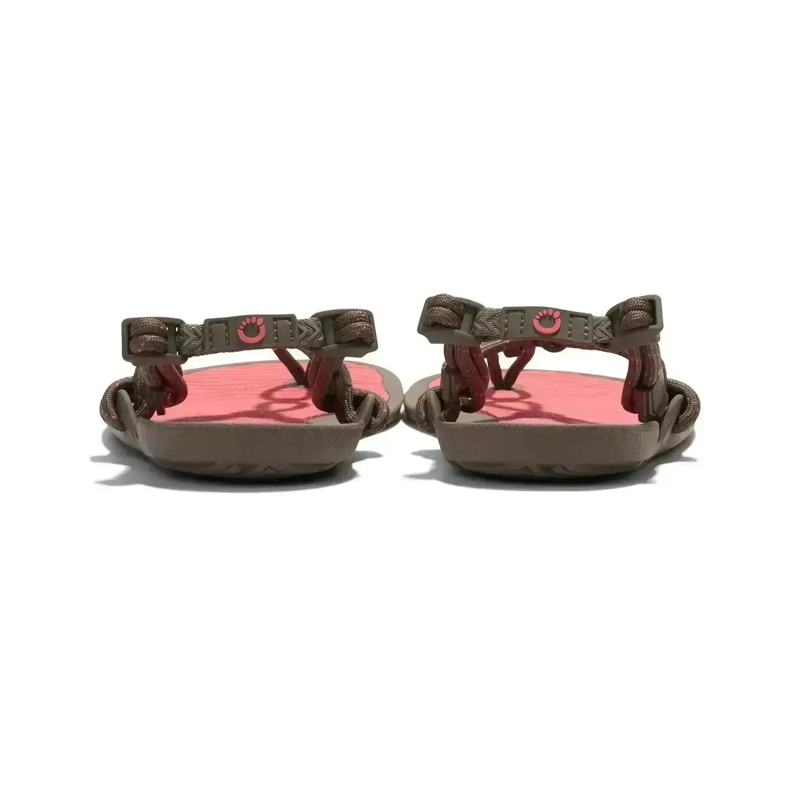 Xero Shoes - Aqua Cloud - Women Morel / Sunset Coral - Sandalias deportivas barefoot marrones para mujer