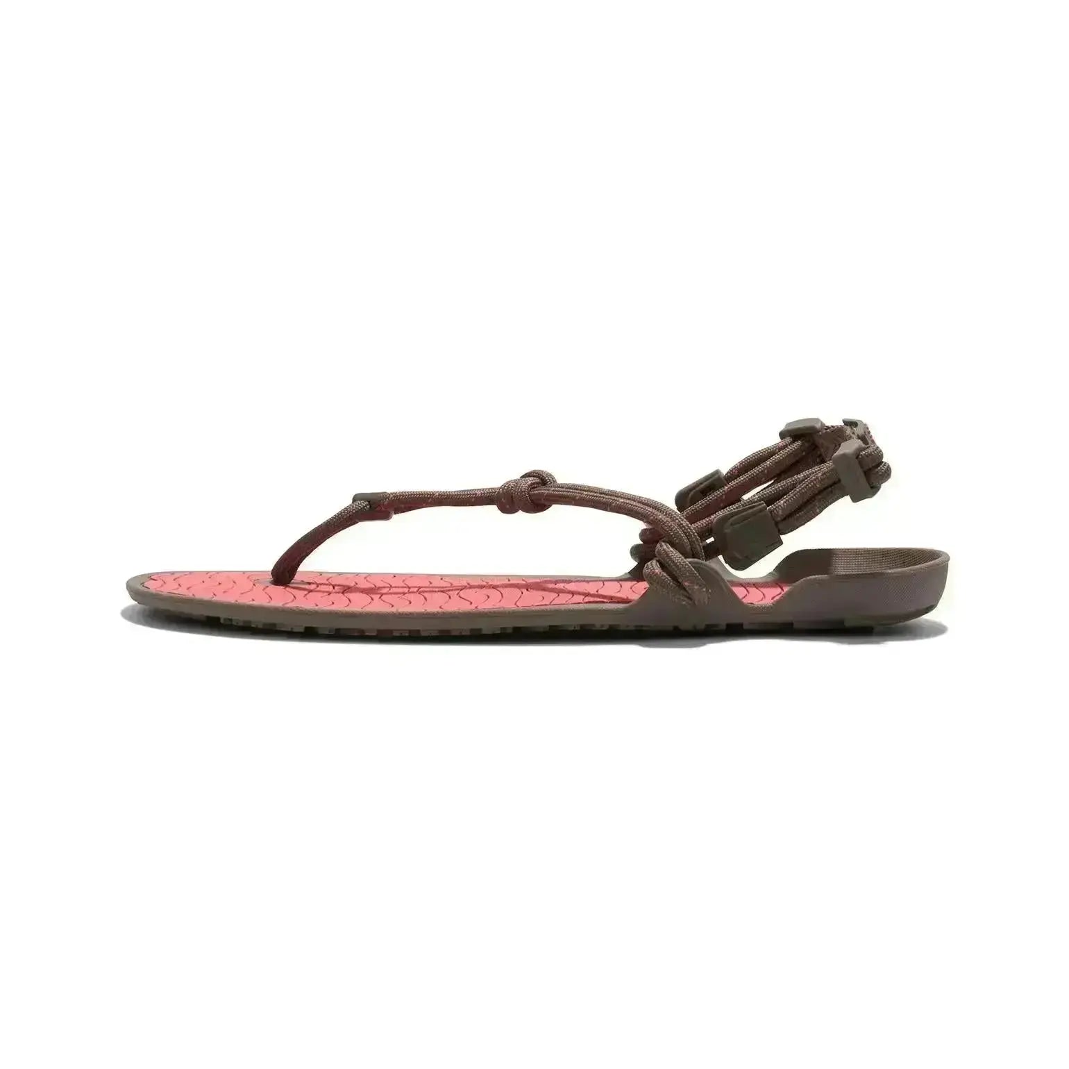 Xero Shoes - Aqua Cloud - Women Morel / Sunset Coral - Sandalias deportivas barefoot marrones para mujer