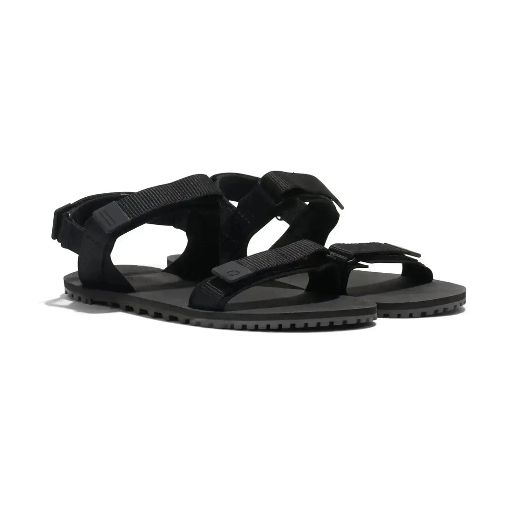 Xero Shoes - D-Trail - Women Black / Asphalt - Sandalias de trail barefoot negras para mujer