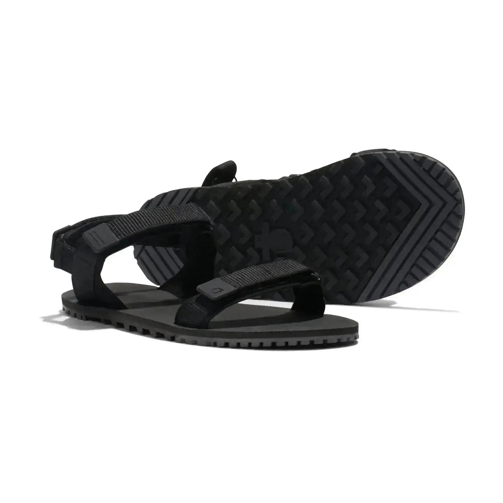 Xero Shoes - D-Trail - Women Black / Asphalt - Sandalias de trail barefoot negras para mujer
