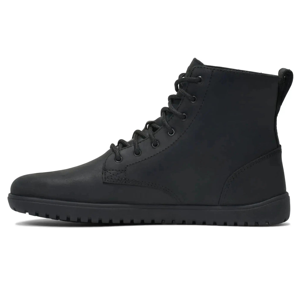 Xero Shoes - Denver II Black Men - Botines barefoot de cordones negros para hombre