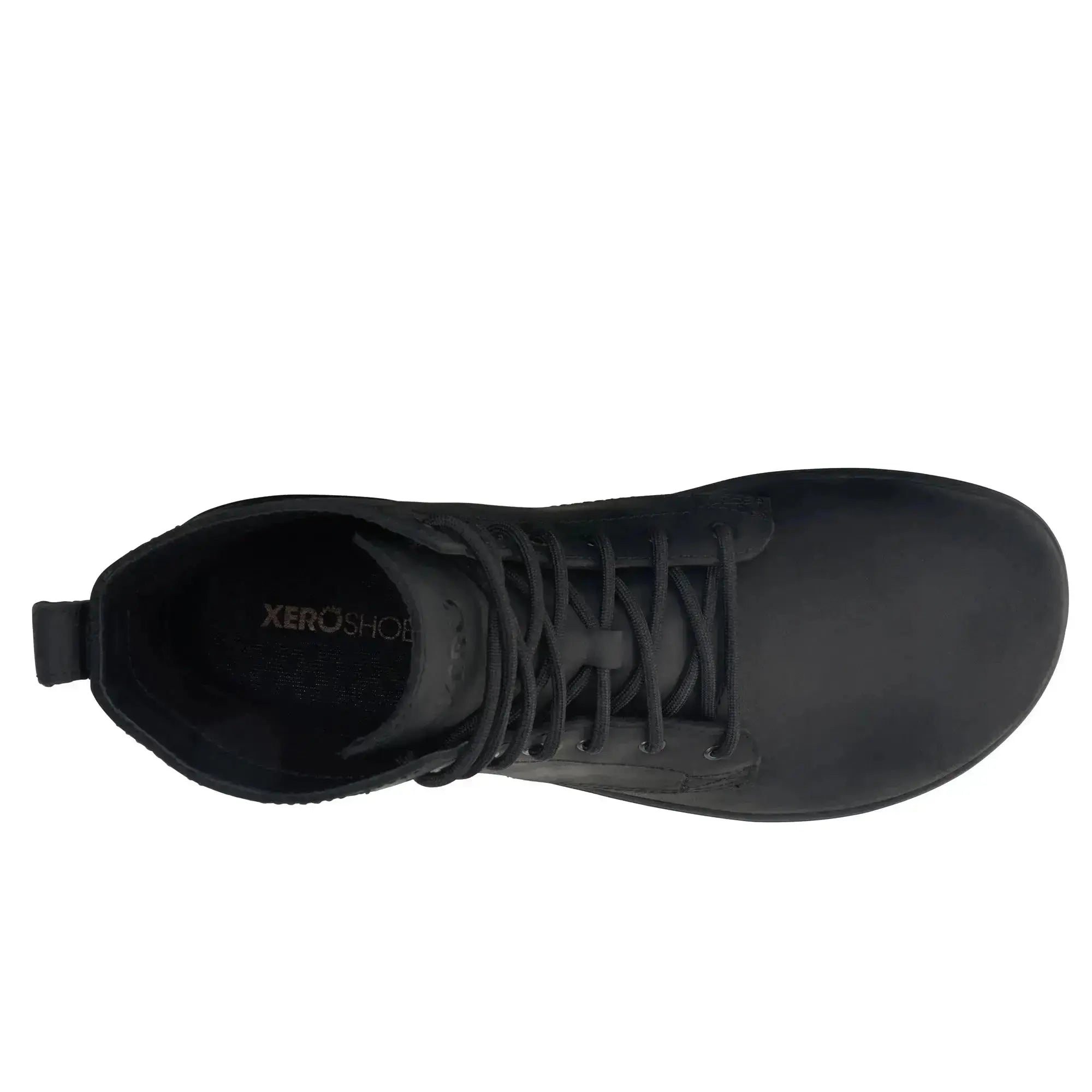 Xero Shoes - Denver II Black Men - Botines barefoot de cordones negros para hombre