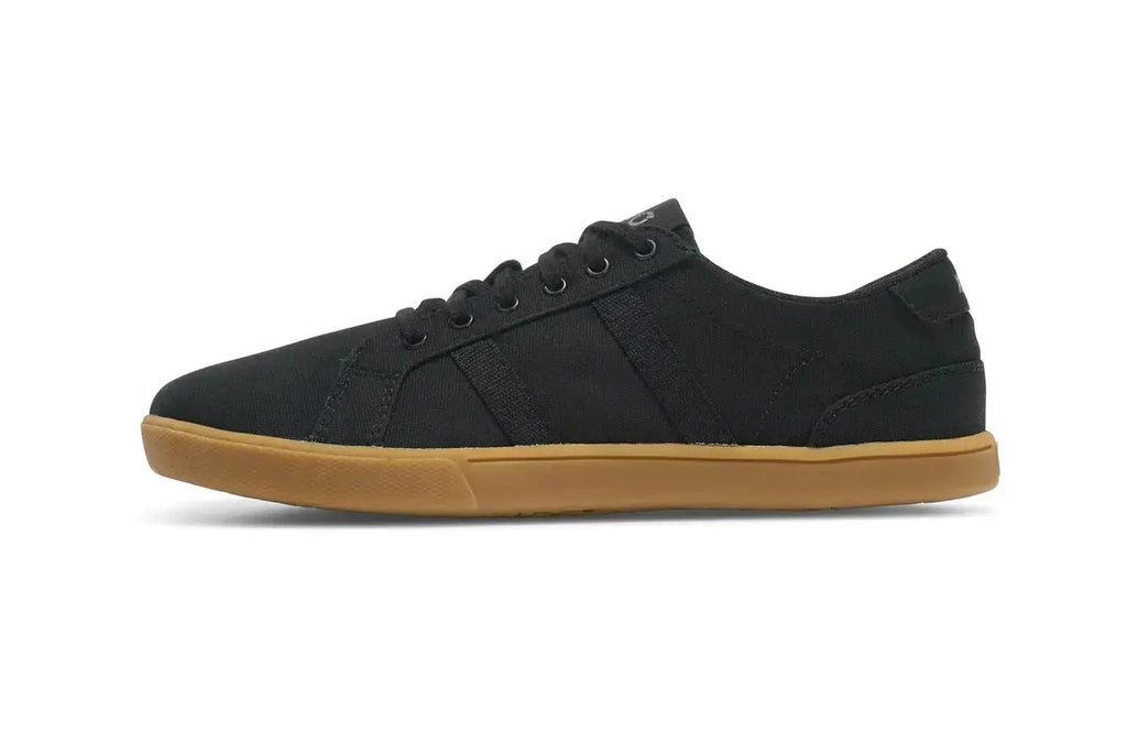 Xero Shoes - Dillon Canvas - Men Black / Gum - Lonetas de cordones barefoot negras para hombre