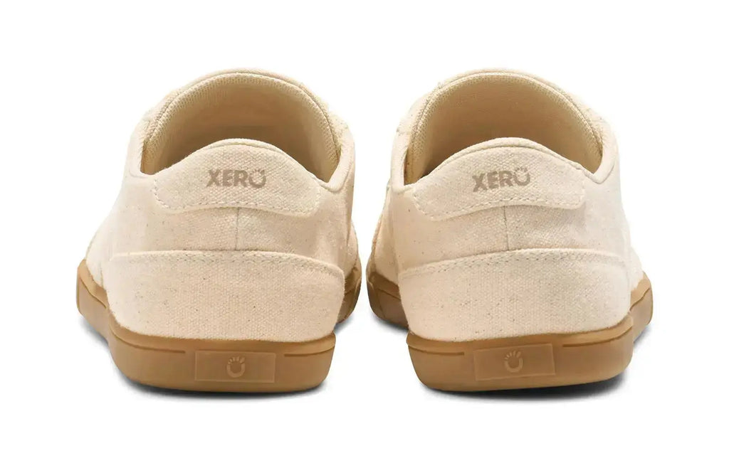 Xero Shoes - Dillon Canvas - Men Natural / Gum - Lonetas de cordones barefoot beige para hombre