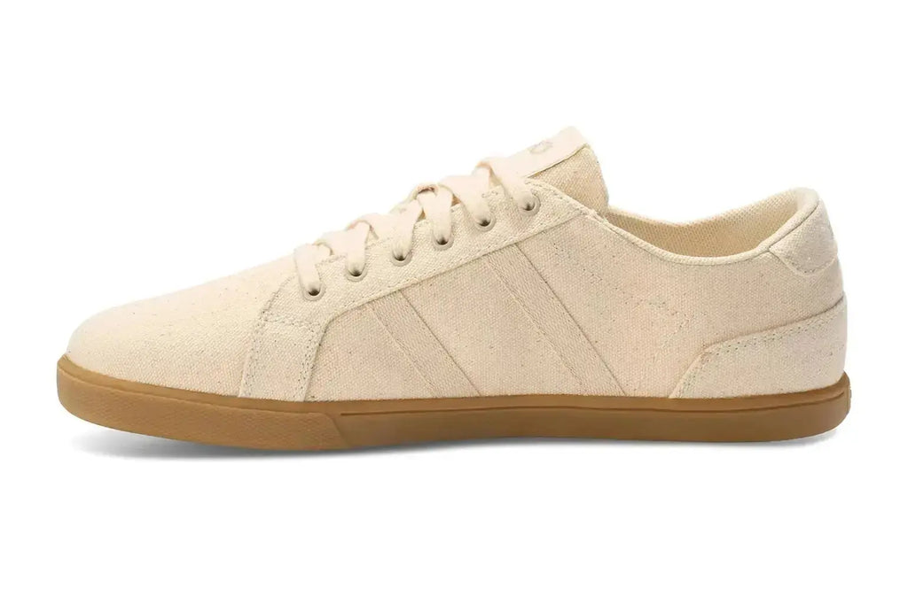 Xero Shoes - Dillon Canvas - Men Natural / Gum - Lonetas de cordones barefoot beige para hombre