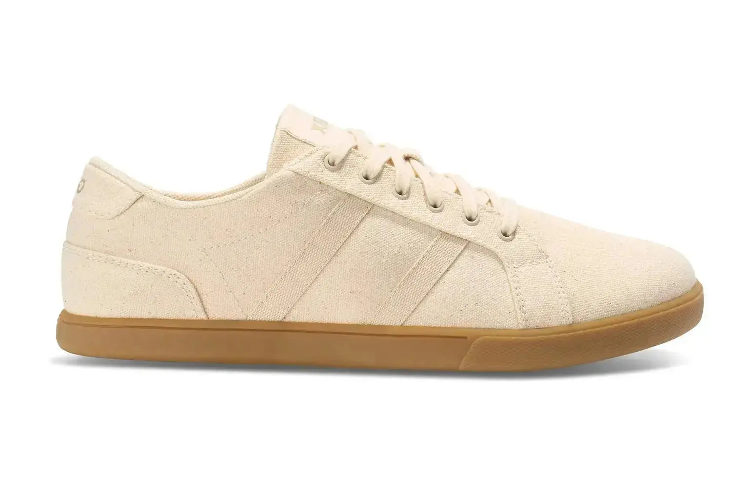 Xero Shoes - Dillon Canvas - Women Natural / Gum - Lonetas de cordones barefoot beige de mujer