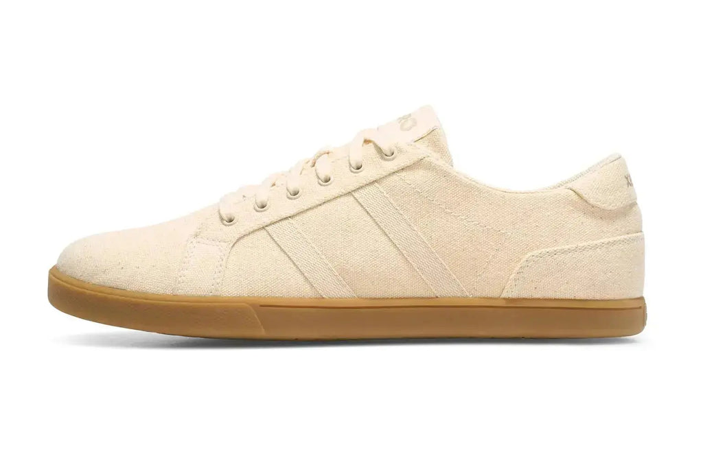 Xero Shoes - Dillon Canvas - Women Natural / Gum - Lonetas de cordones barefoot beige de mujer