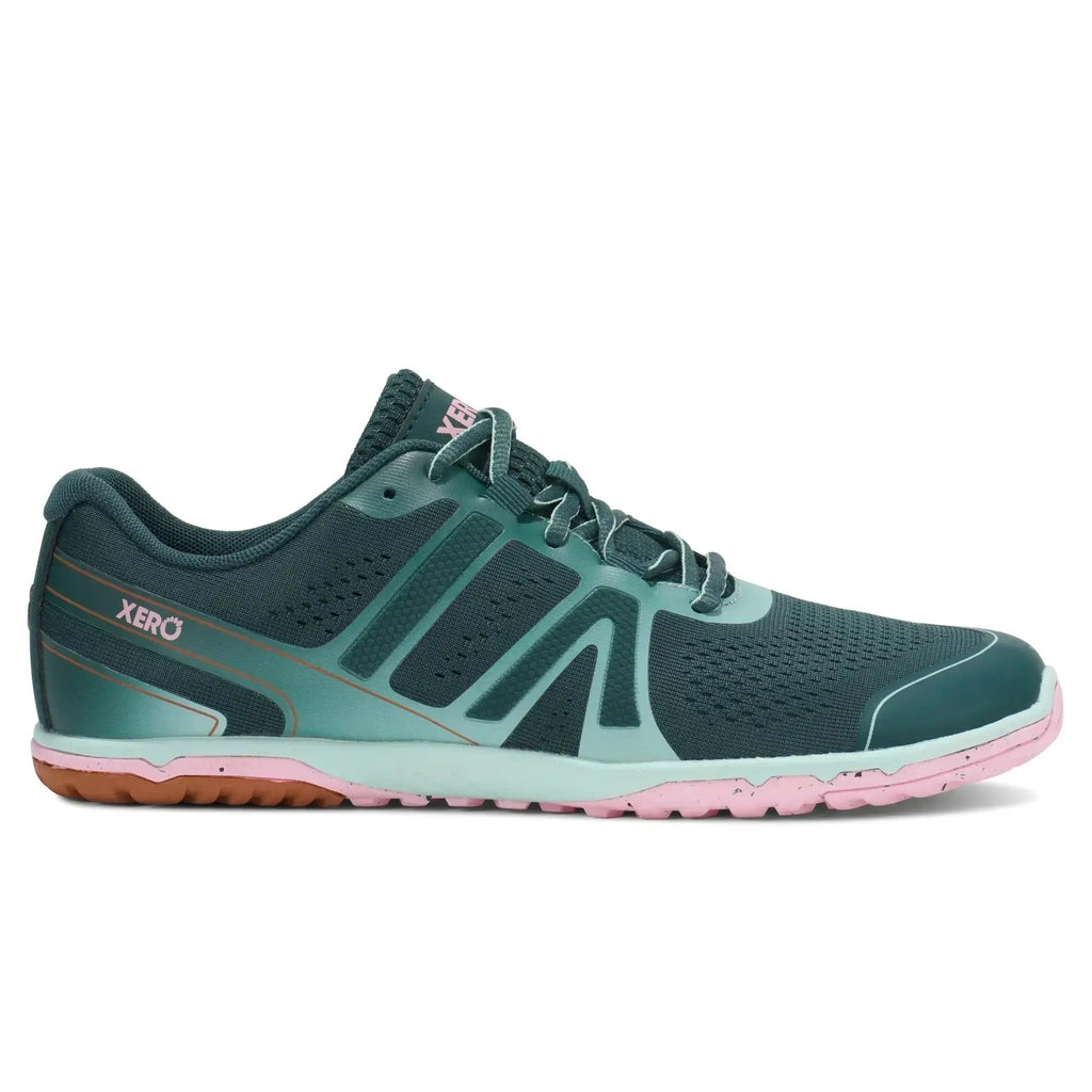 Xero Shoes - HFS II Sea Moss/Pink-a-Boo Women - Zapatillas barefoot para running verdes para mujer
