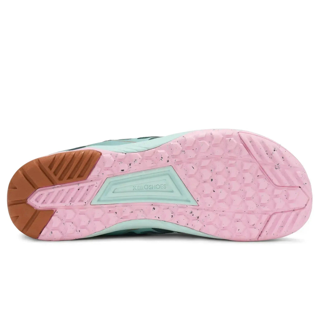 Xero Shoes - HFS II Sea Moss/Pink-a-Boo Women - Zapatillas barefoot para running verdes para mujer