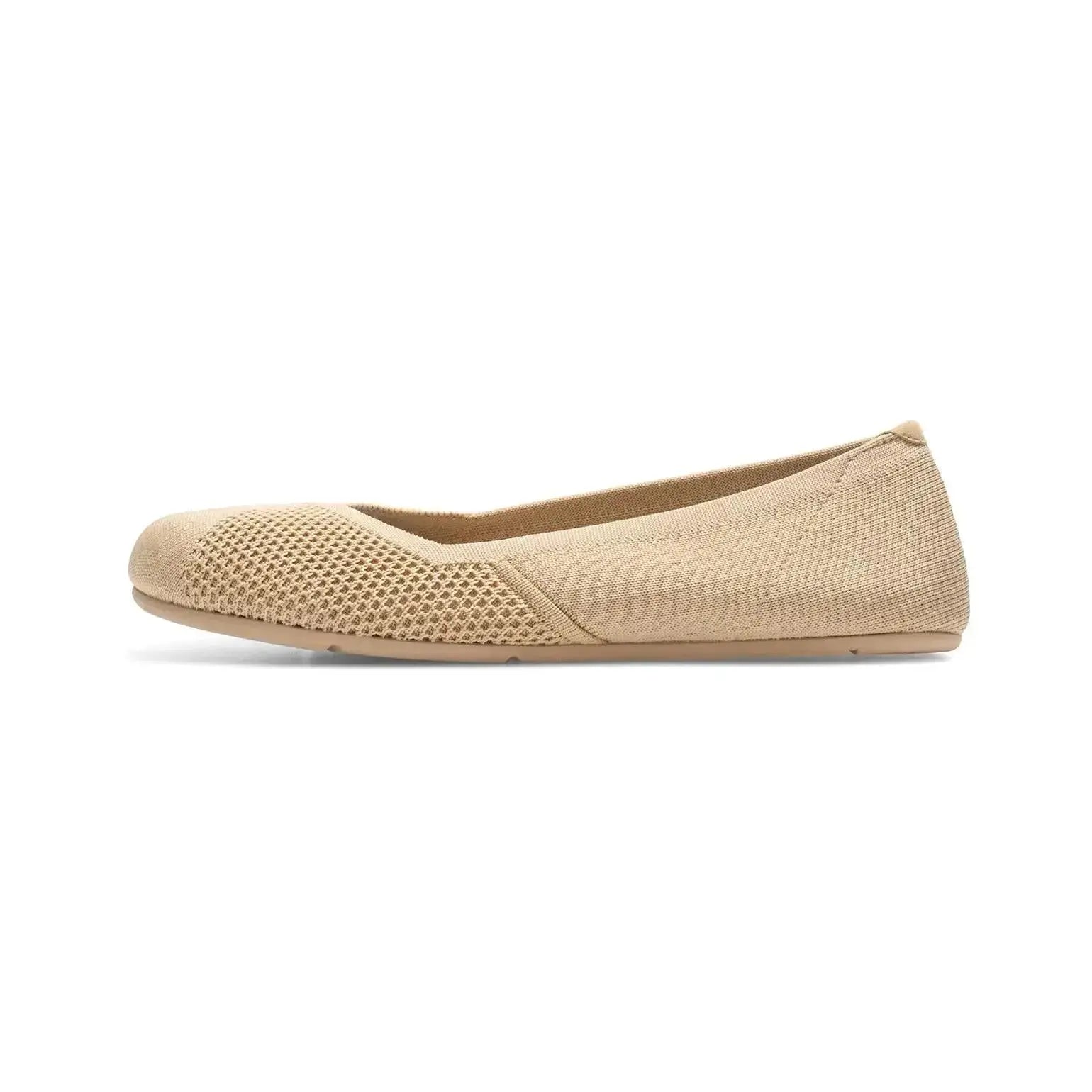 Xero Shoes - Phoenix - Knit Irish Cream - Bailarinas barefoot beige para mujer