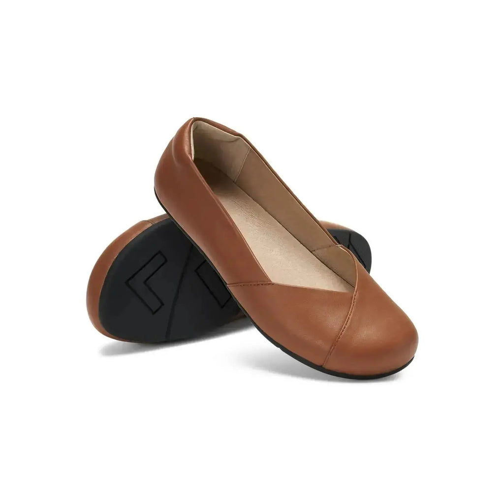Xero Shoes - Phoenix - Cuir marron lisse - Ballerines barefoot