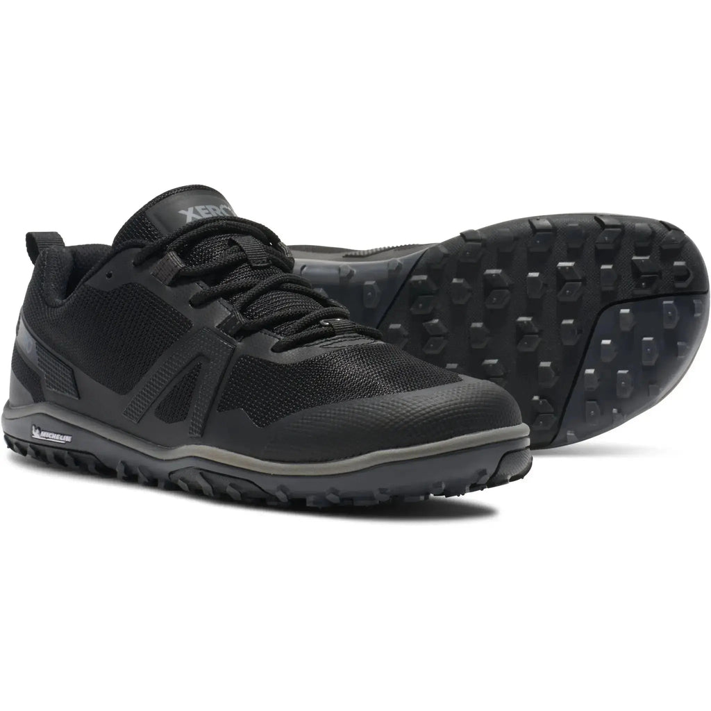 Xero Shoes - Scrambler Low EV - Men Black / Steel Gray - Zapatillas barefoot de Trail para alto rendimiento negras para hombre